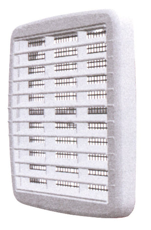 griglia di aerazione in plastica con rete  mm. 175x175 cod:ferx.vit13048