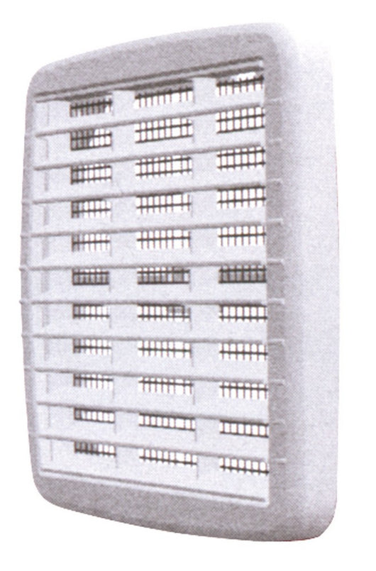 griglia di aerazione in plastica con rete  mm. 210x210 cod:ferx.vit13047