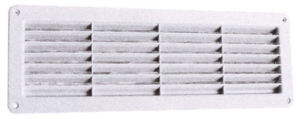 griglia di aerazione in plastica con rete  mm. 370x123 cod:ferx.vit13049