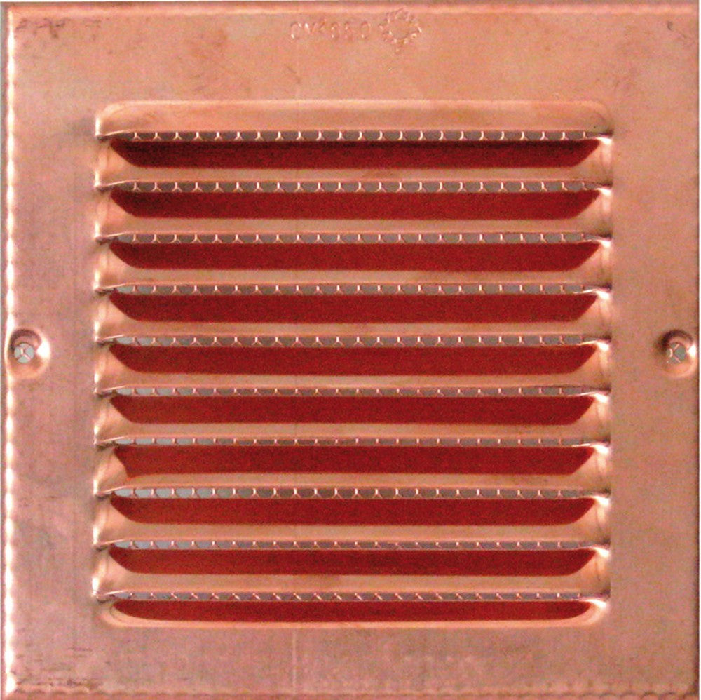 griglia di aerazione in rame mm. 140x140 cod:ferx.vit25869