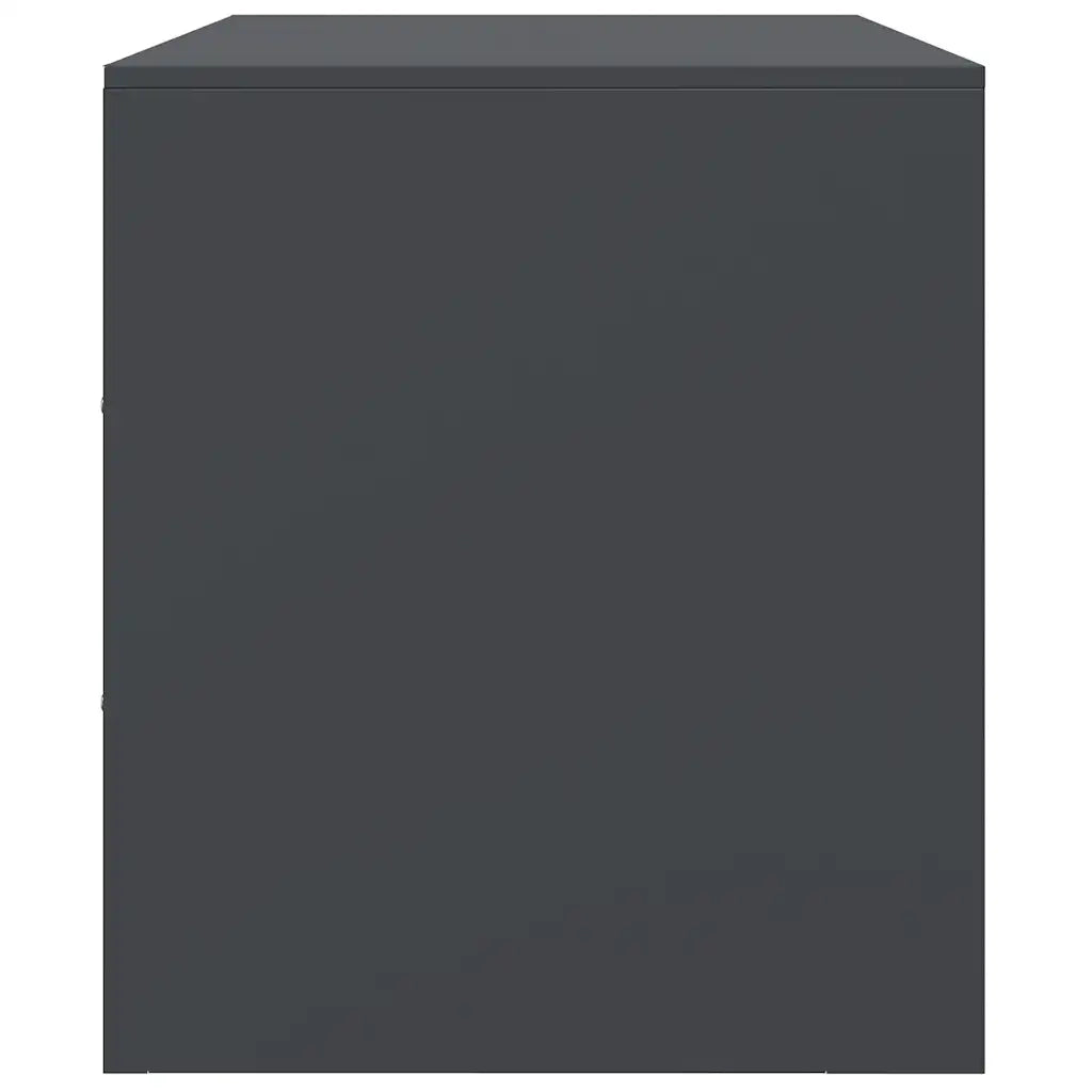 Mobile TV Antracite 67x39x44 cm in Acciaio