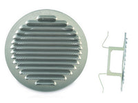 griglia di aerazione in alluminio con zanche ï mm. 175 per fori ï mm.120-160 cod:ferx.vit36535