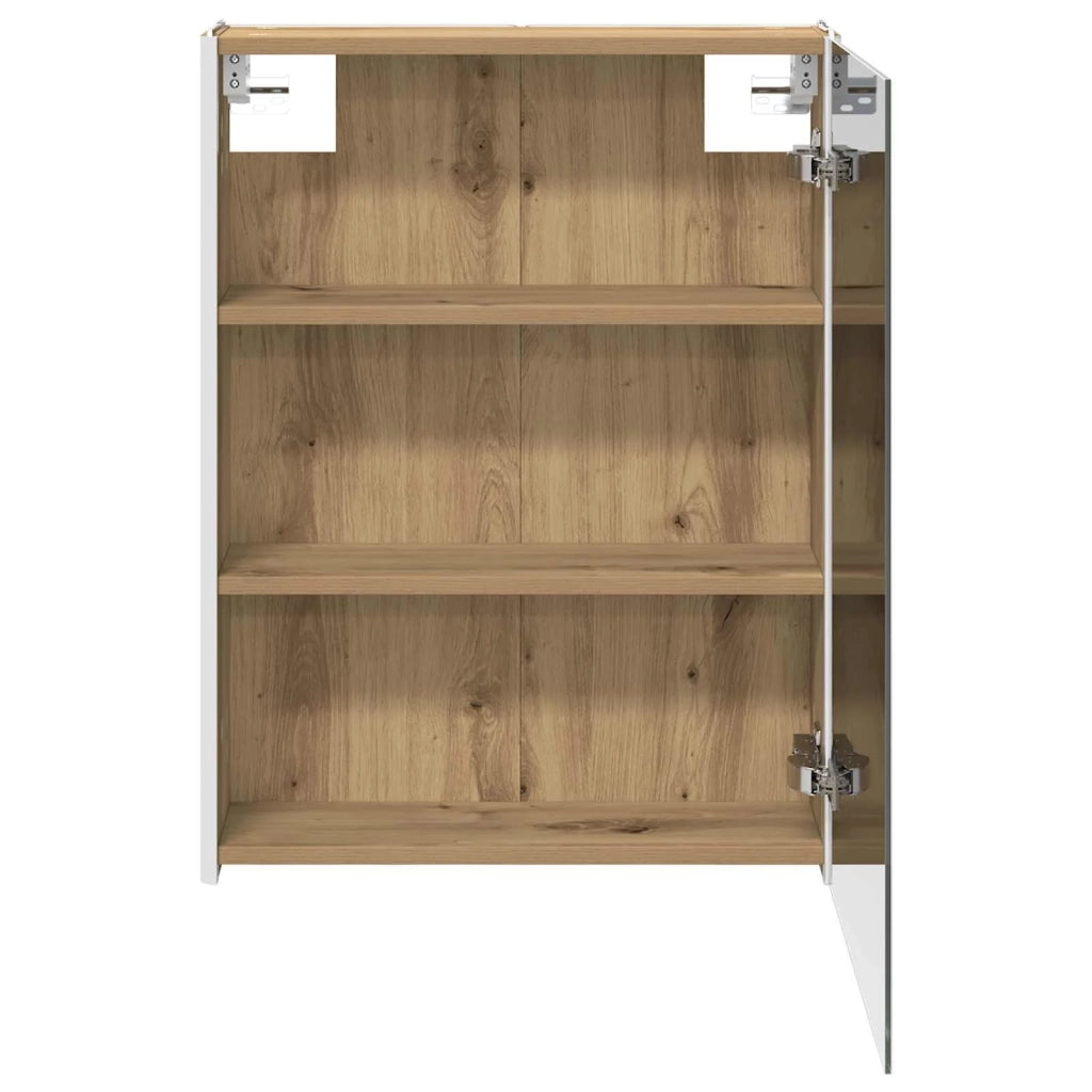 Mobiletto per specchio da Bagno | Armadio da bagno Rovere Artigianale