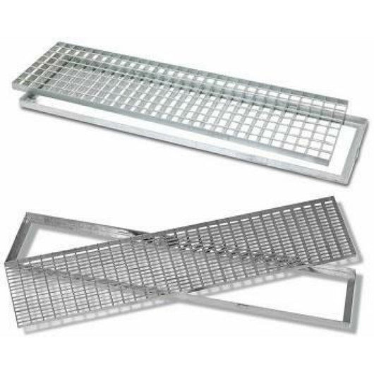 Griglia antitacco acciaio zincato con telaio 100x30 b07bfdvsz2