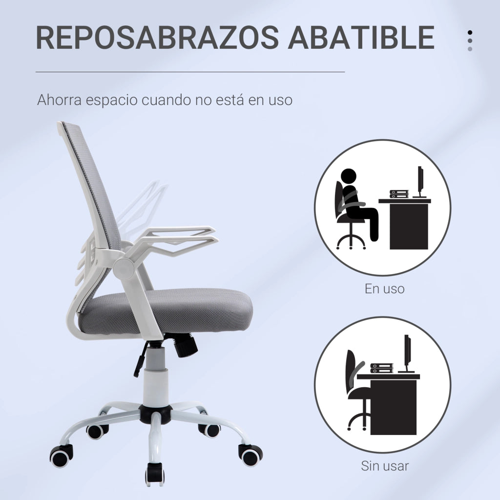 Sedia da Ufficio Ergonomic ¨C zephmum ¨C Grigio 62.5x55x94-104 cm