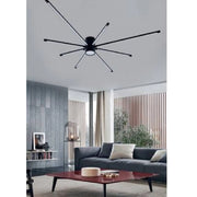 Trade Shop - Lampadario Soffitto Led 43w Plafoniera Moderna Nero Luce 6500k 3000k 4000k Pn-27n - -bianco Naturale      -