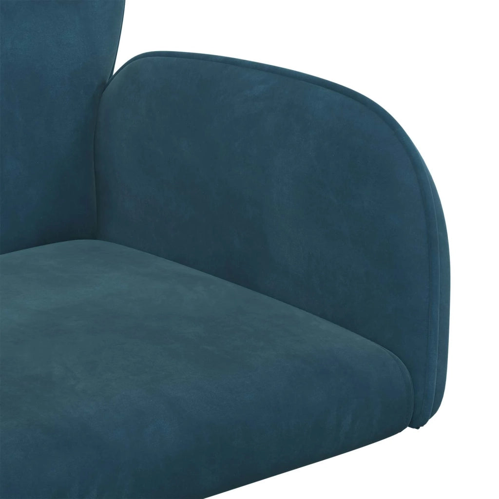 Sedie da scrivania girevoli 6 pz 54 x 55 x 90 cm Blu 3428346