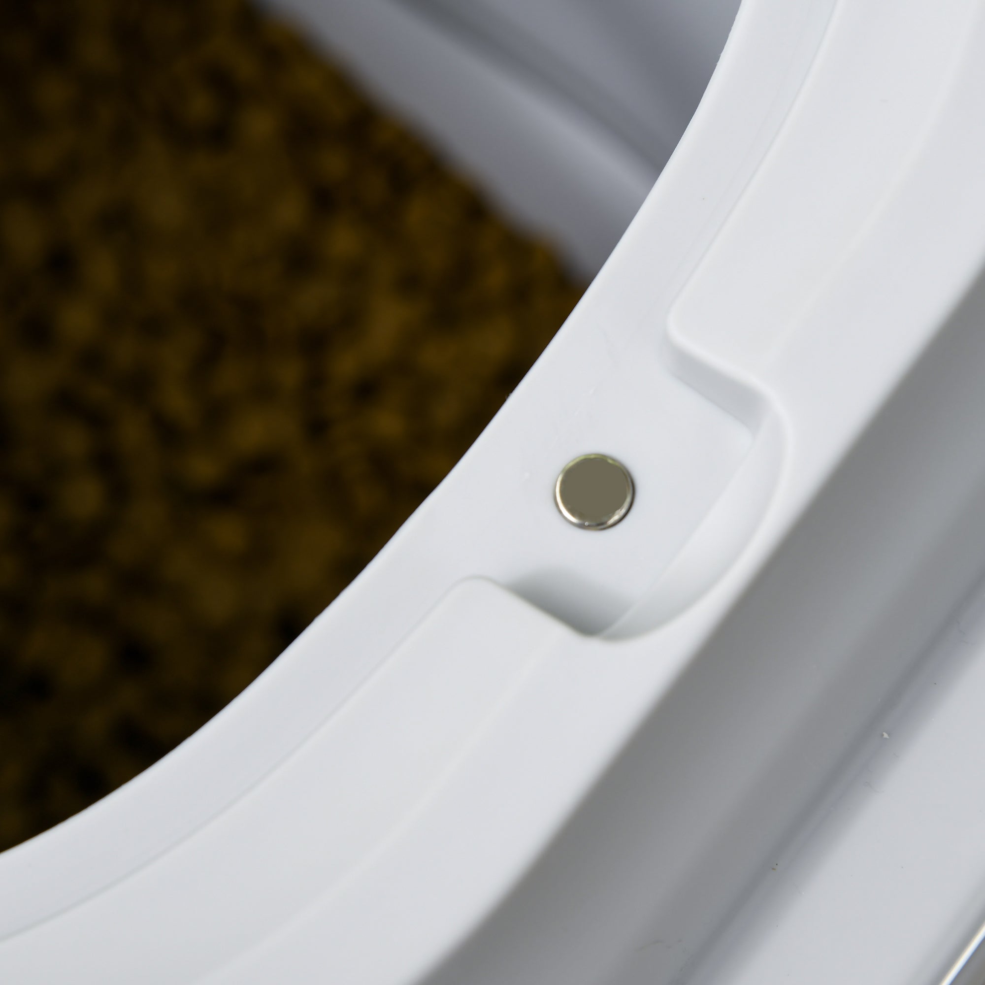 Contenitore Crocchette Cani Ermetico 5-25L con Ruote e Deumidificatore Grigio