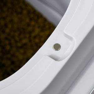 Contenitore Crocchette Cani Ermetico 5-25L con Ruote e Deumidificatore Grigio