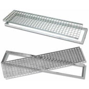 Griglia carrabile acciaio zincato con telaio 100x10 b07dpmt9z2