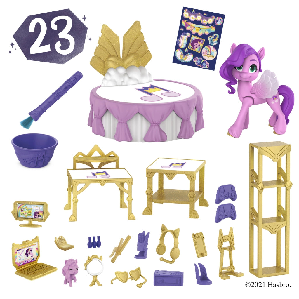 My Little Pony: Una Nuova Generazione, Royal Room Reveal di Princess Pipp Petals, Pony da 7,5 cm, Giocattolo rivelato da