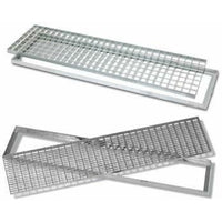 Griglia carrabile acciaio zincato con telaio 100x20 b07dpmkxv2