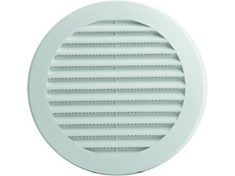 griglia di aerazione in plastica  ï mm.  80 imbocco ï mm. 60 cod:ferx.vit39349