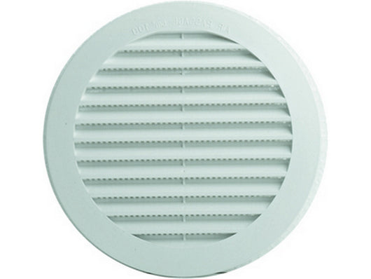 griglia di aerazione in plastica  ï mm.  80 imbocco ï mm. 60 cod:ferx.vit39349