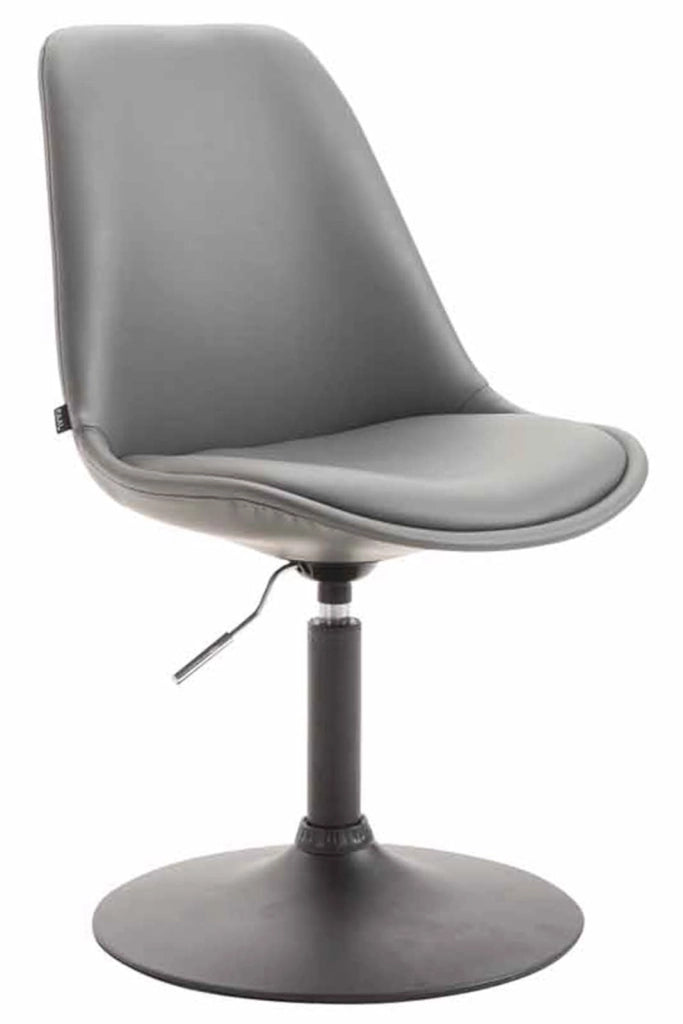 Set di 4 sedie da pranzo Maverick in ecopelle grigio,nero