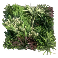 Pannelli Piante Artificiali da Parete 3D – Siepe Sintetica Verde Effetto Naturale per Interno Ester ESOTICO 100X100 CM