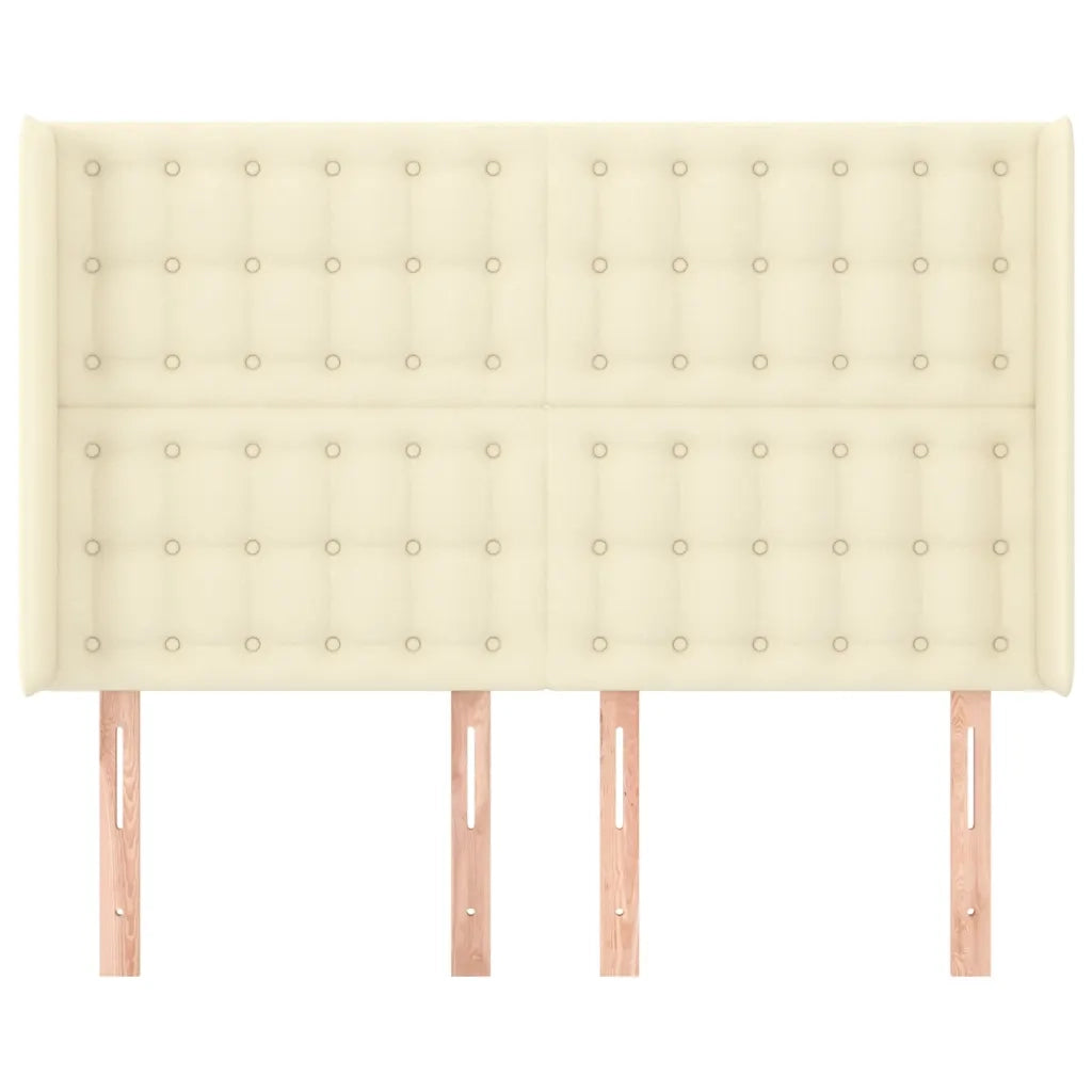 Testiera ad Orecchio Crema 147x16x118/128 cm in Similpelle cod mxl 49903