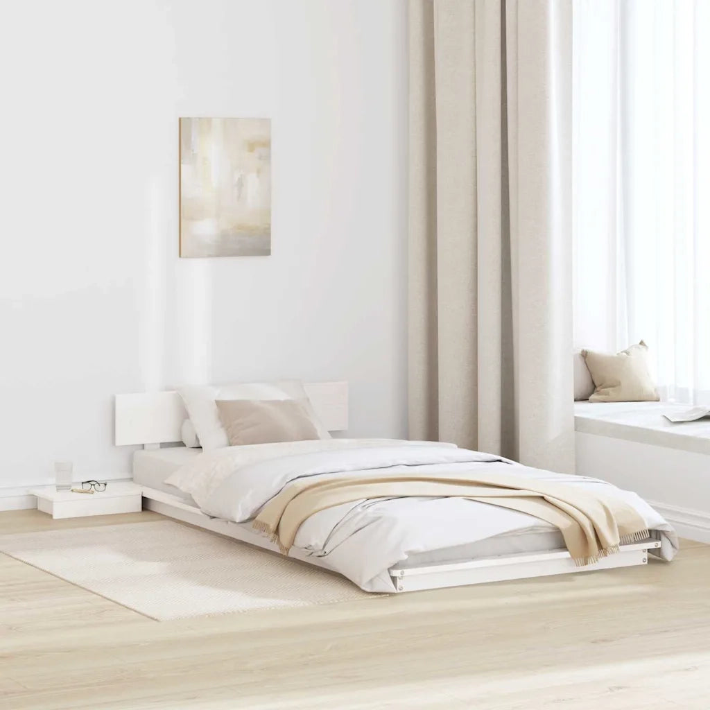 Struttura del letto Bianco 90 x 200 cm legno