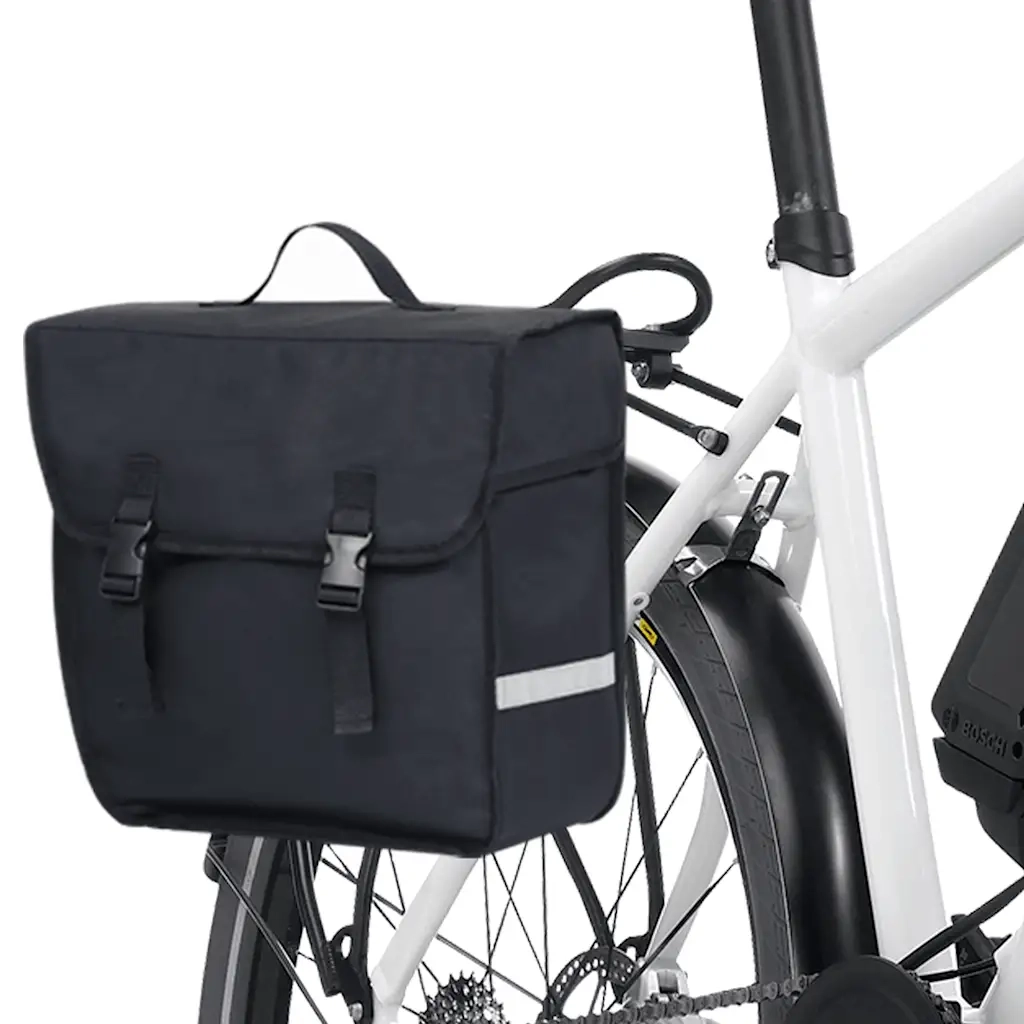 Borsa Singola Bicicletta Impermeabile per Portapacchi 21 L Nero CFW9197829