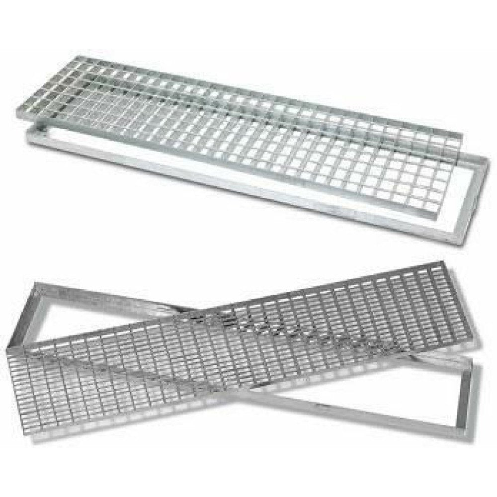 Griglia carrabile acciaio zincato con telaio 100x50 b07dply7x7