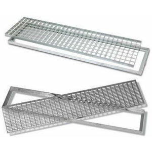 Griglia carrabile acciaio zincato con telaio 100x50 b07dply7x7