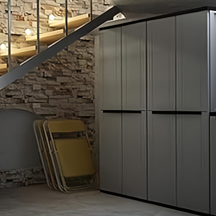 Armadio Portascope J-LINE 368 2 Ante Ripiani Regolabili,Resistente e Salvaspazio