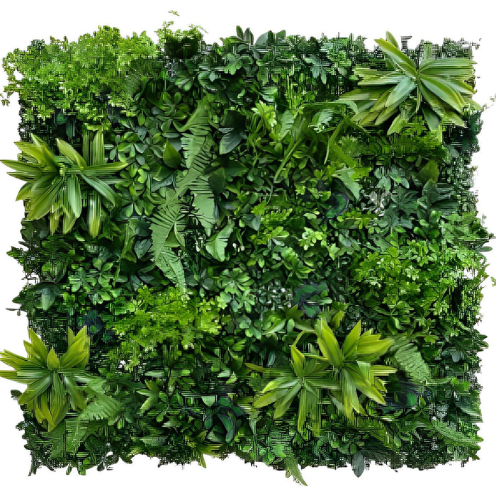 Pannelli Piante Artificiali da Parete 3D – Siepe Sintetica Verde Effetto Naturale per Interno Esterno BOSCO 100X100 CM