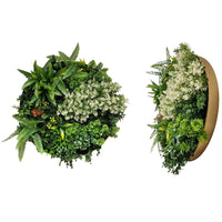 Pannelli Piante Artificiali da Parete 3D – Siepe Sintetica Verde Effetto Naturale per Inter FOGLIAME CON CORNICE 50 CM