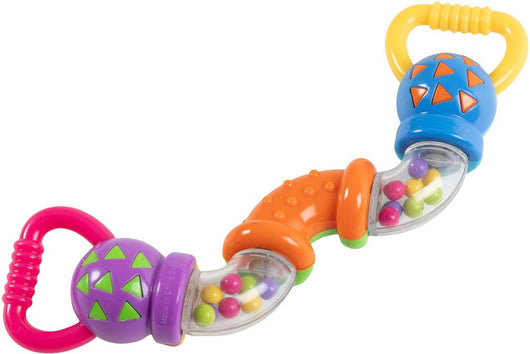 Trillino snodino Poupy per bambini dai 3 mesi in sÃ¹ mordicchiabile.