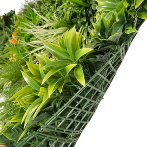 Pannelli Piante Artificiali da Parete 3D – Siepe Sintetica Verde Effetto Naturale per Interno Ester ESOTICO 100X100 CM