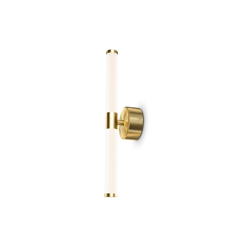 Applique Da Parete Moderno Axis Alluminio Oro Acrilico 1 Luce Led 10W
