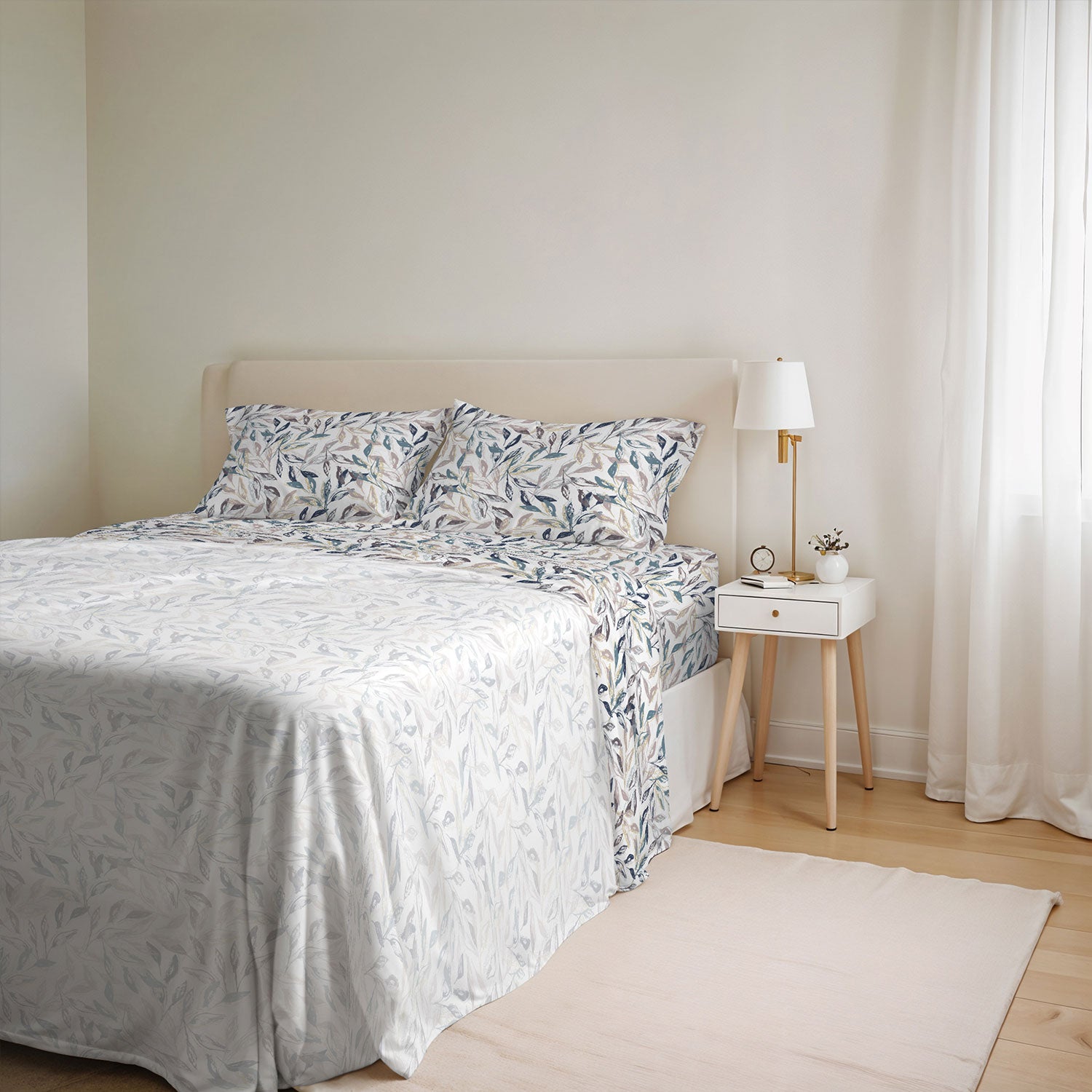 Set Lenzuola Singolo con Stampa Sopra Sotto e Federa Linea Ida Vesta