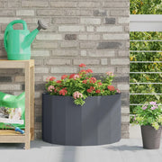 Fioriera Antracite 60 x 30 x 35 cm Acciaio 883698