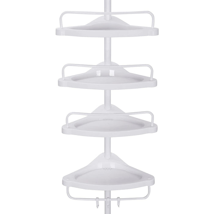 Valora MENSOLA TELESCOPICA PER BAGNO Bianca Regolabile Salvaspazio