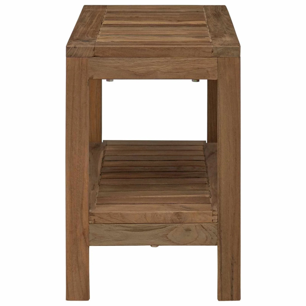 Tavolino da Bagno Naturale 60 x 30 x 45 cm Legno di teak solido 42024271