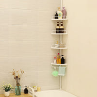 Valora MENSOLA TELESCOPICA PER BAGNO Bianca Regolabile Salvaspazio