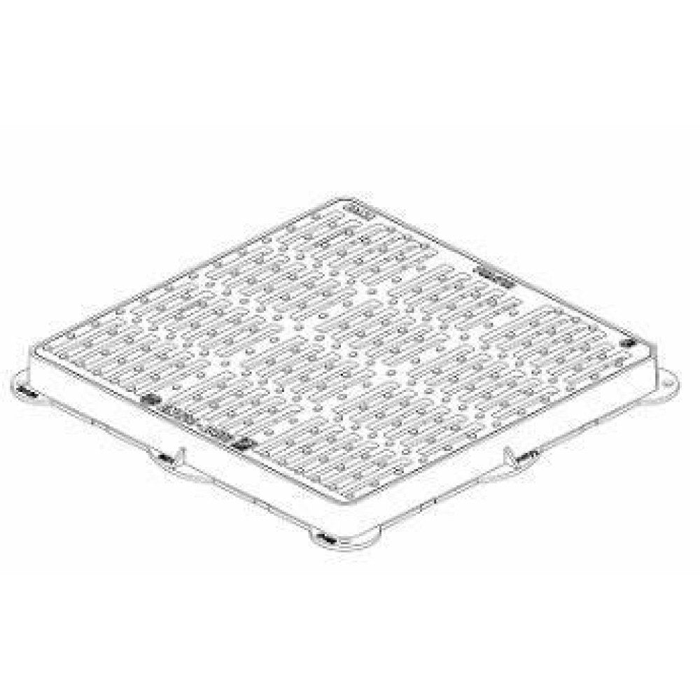 Caditoia griglia ghisa piana tel aio e griglia c250 50x50 b01co063sg