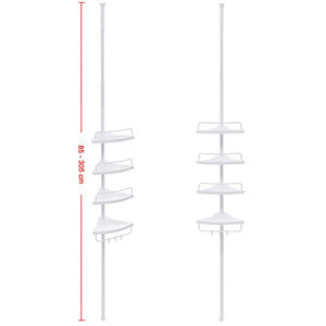 Valora MENSOLA TELESCOPICA PER BAGNO Bianca Regolabile Salvaspazio