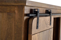 Armadio in legno di mango e metallo