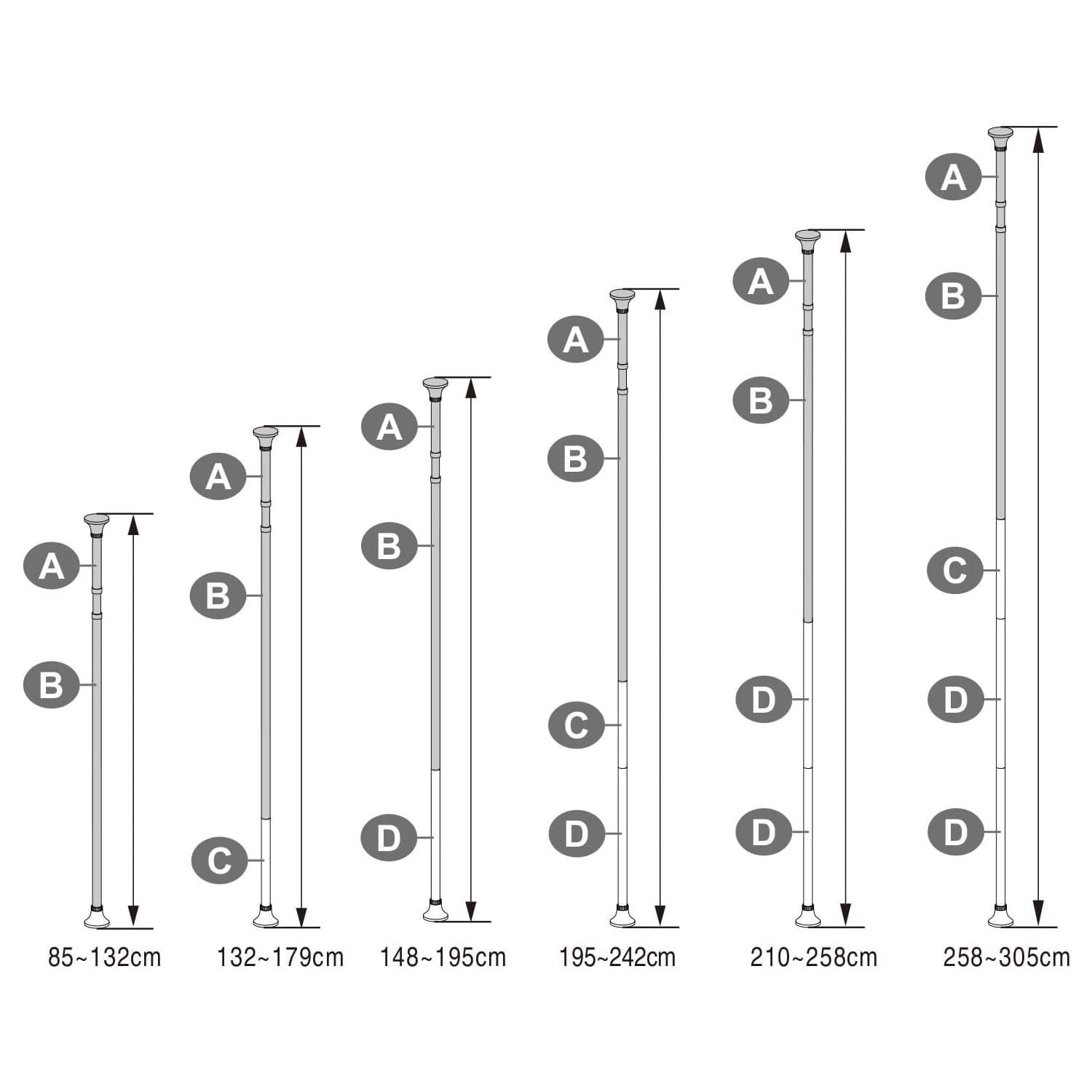 Valora MENSOLA TELESCOPICA PER BAGNO Bianca Regolabile Salvaspazio