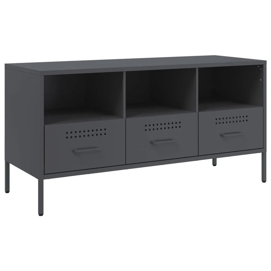 Mobile TV Antracite 100,5x39x50,5 cm in Acciaio
