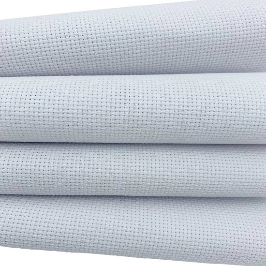 Corona d'oro - tessitura a croce di Malta per broderia - 14 conti di stoffa - 48 x 48 cm - bianco - ideale per appassionati - 4 pezzi