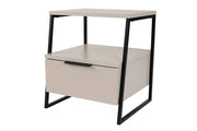 Comodino in legno "Pal" 45 x 40 x 50 cm - Pietra arenaria