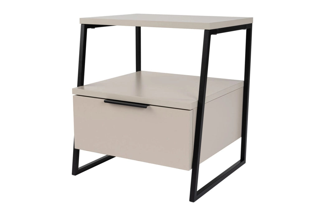 Comodino in legno "Pal" 45 x 40 x 50 cm - Pietra arenaria
