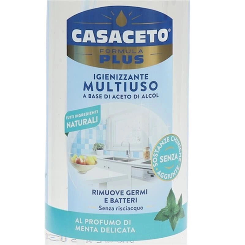 CASACETO PLUS IGIENIZZANTE MULTIUSO ACETO DI ALCOOL DA 750ML MENTA