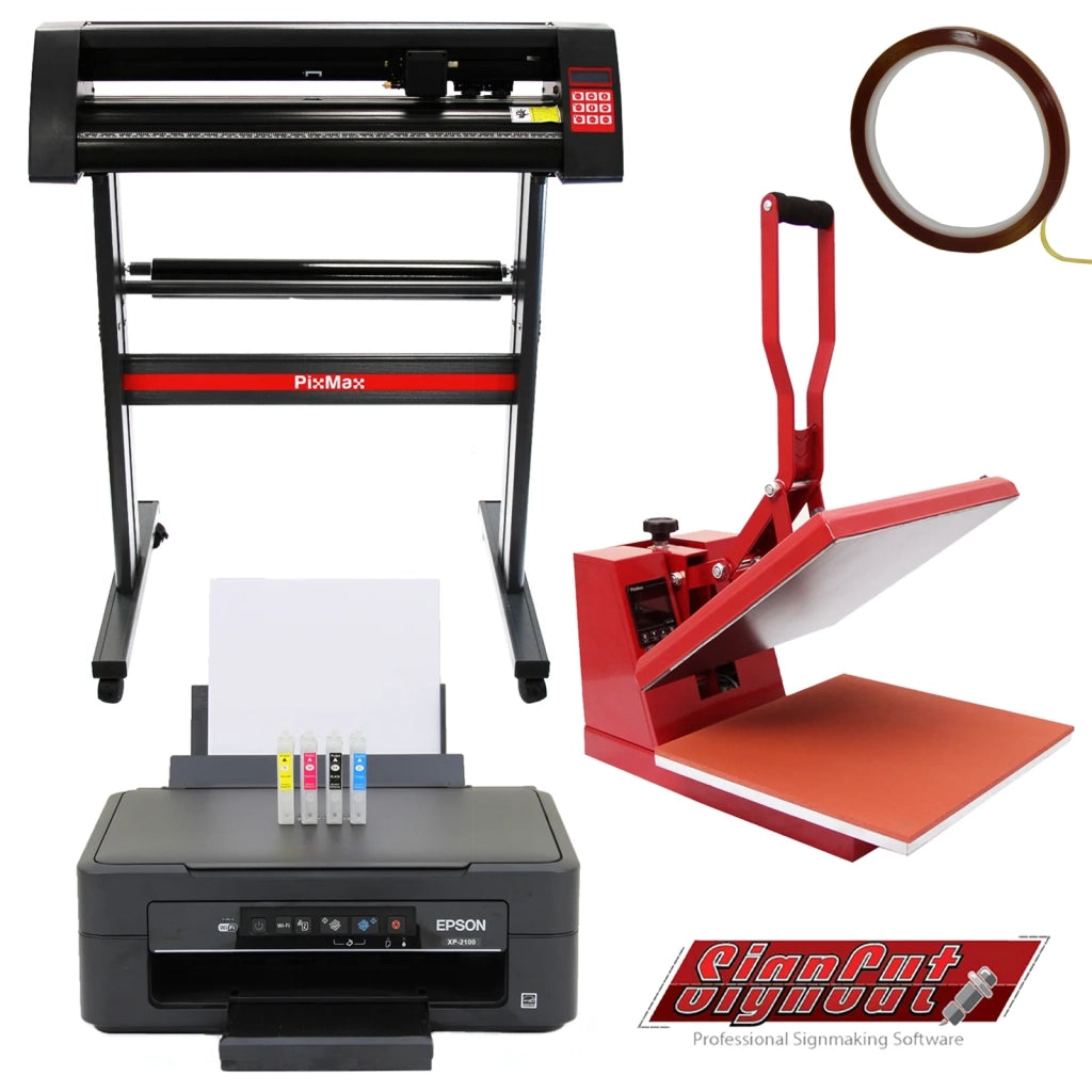 Pacchetto Creativo: Stampante Epson, Taglierina per Vinile, e Termopressa - Rivitalizza i tuoi Progetti