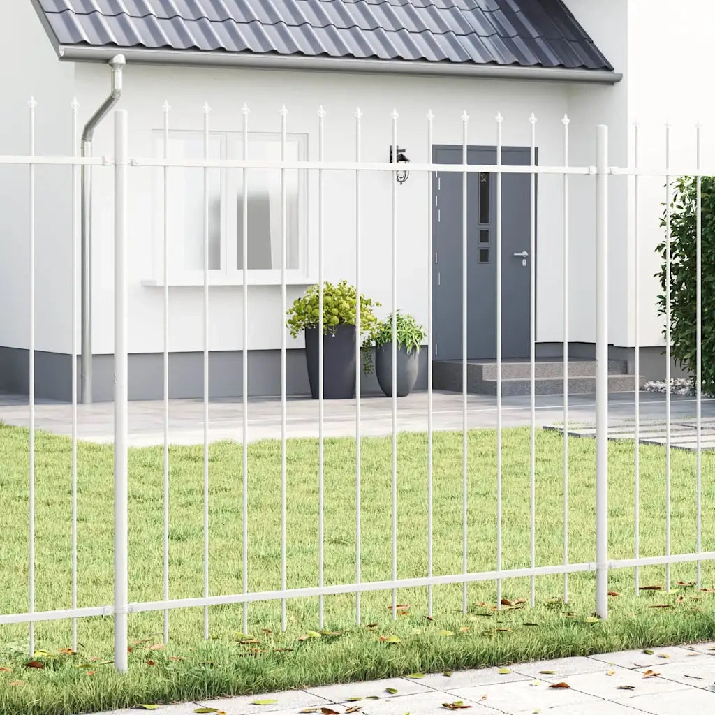 Recinzione per Giardino 5 pcs Bianco 8,5 x 1,5 m 3334102