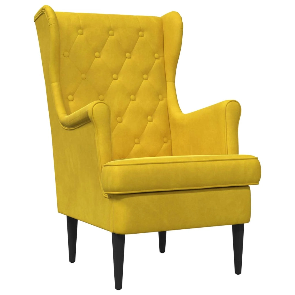 poltrona Giallo Velluto 42029932