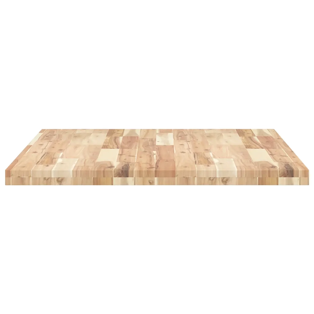 Piano Tavolo | Superficie Tavolo | Piano Scrivania Rettangolare 100x80x4cm Legno Massello di Acacia
