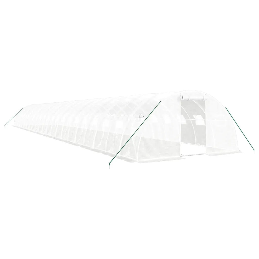Serra con Telaio in Acciaio Bianco 88 m² 22x4x2 m 3188081